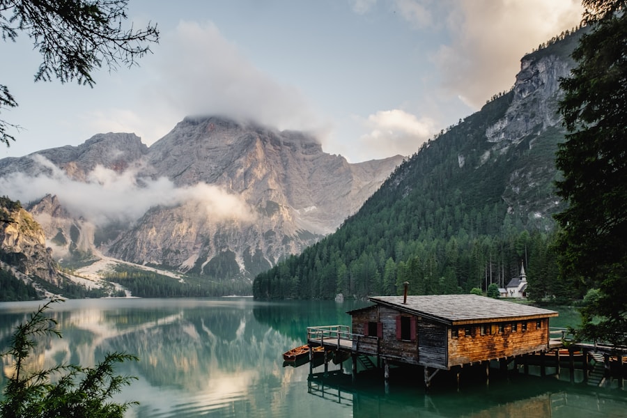 Mountain lake photo